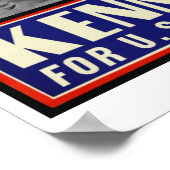 JFK voor Amerikaanse senator Poster (Hoek)
