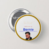 JFK voor Bernie Sanders Ronde Button 5,7 Cm (Voorkant /achterkant)