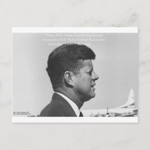JFK "Vreedzame Revolutie" Citaat Cadeaus Kaarten &