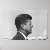 JFK "vreedzame revolutie" citeert Posters (Voorkant)