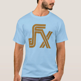 JFX Blue T-Shirt (Oranje Logo)