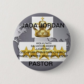 JGPCWC GOD STAR CHRISTELIJKE CHURCH BADGE ERASER RONDE BUTTON 5,7 CM