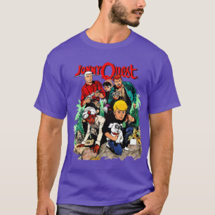 JHONNY QUEST RETRO GEANIMEERDE ILLUSTRATIE T-SHIRT