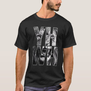 JHWH Leeuw van Juda JHWH in het Hebreeuws Jezus Ch T-shirt