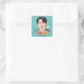Ji Chang Wook Vierkante Sticker (Tas)