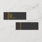 Jiao-profielkaart #2 mini visitekaartje (Voorkant / Achterkant)