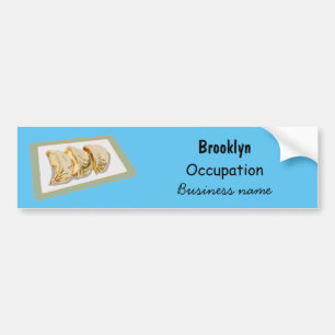 Jiaozi / Chinese dumplings cartoon illustratie Bumpersticker