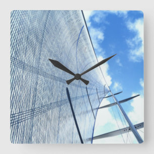 Jib Sail en Mast Afbeelding Vierkante Klok