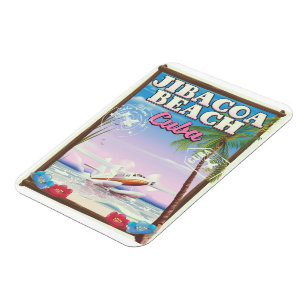 Jibacoa strand Cuba reisposter Magneet