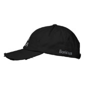 Jibara Boricua brodée Casquette en détresse (Gauche)