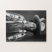 Jicarilla Apache Cowboy - Edward S. Curtis 1905 Legpuzzel (Horizontaal)