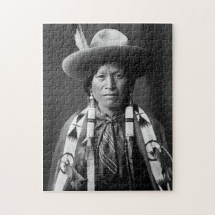Jicarilla Apache Cowboy - Edward S. Curtis 1905 Legpuzzel