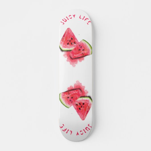 Jicy Life Watermelon Skateboard Cadeau - Votre tex (Devant)