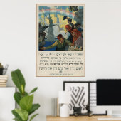 Jiddisch Poster voedsel uit de Eerste Wereldoorlog (Thuiskantoor)