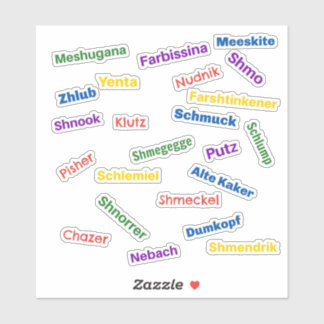Jiddische Beledigingen Sticker
