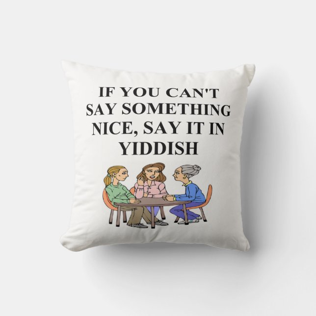 Jiddische grap kussen (Voorkant)