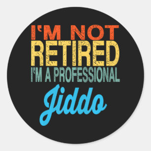 Jiddo Arab Grandpa - Arabische Vaderdag Ronde Sticker