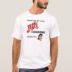 Jiffy Brand Condom Gear! T-shirt