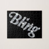 Jig zaag puzzel met faux diamantdesign (Horizontaal)