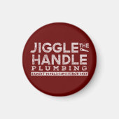 Jiggle de Handvat Loodgieterswerk Witte Gfx Magneet (Voorkant)