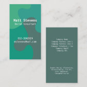 Jigsaw Ocean Tones Carte de visite (Devant / Derrière)