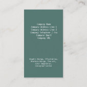 Jigsaw Ocean Tones Carte de visite (Dos)