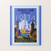 JIGSAW PUZZEL - 1934 Chicago Wereldtentoonstelling (Verticaal)