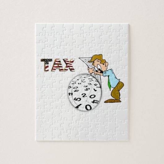 Jigsaw Puzzel Accountant (Verticaal)