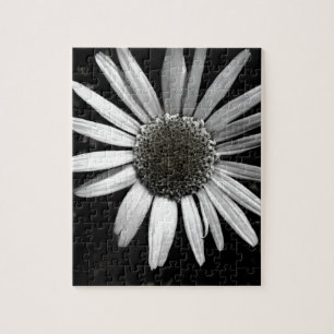 Jigsaw puzzel Daisy zwart-wit foto kunst