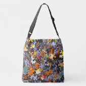 Jigsaw Puzzel Stukken Grappig Crossbody Tas (Achterkant)