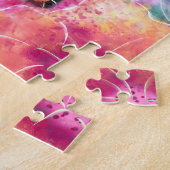 Jigsaw Puzzel Whimsical Floral Abstracte kunst Bla (Zijkant)