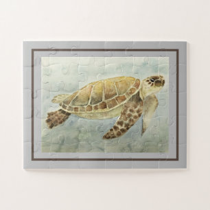 Jigsaw Puzzel Zee Schildpad #1