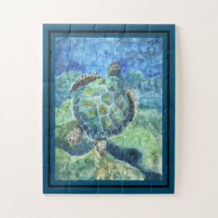 Jigsaw Puzzel Zee Schildpad #2