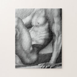 Jigsaw Puzzle 11x14 Homme Bodybuilder Art +Boîte c