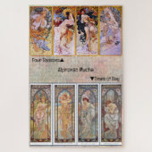 JIGSAW PUZZLE - 4 saisons / Heures du jour - Mucha (Vertical)