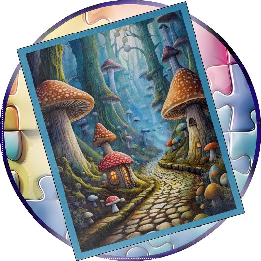 JIGSAW PUZZLE - A Stroll Down Mushroom Lane Legpuzzel