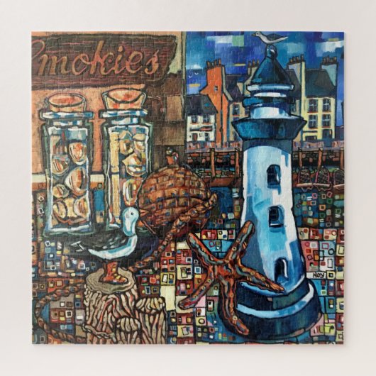 Jigsaw Puzzle - Arbroath Harbour (Vertical)