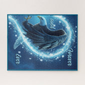 Jigsaw Puzzle Bald Eagle Heart Forever and Ever 2 (Horizontal)