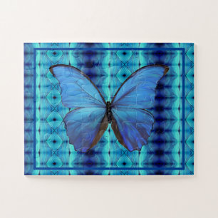 Jigsaw Puzzle Blue Morpho Butterfly