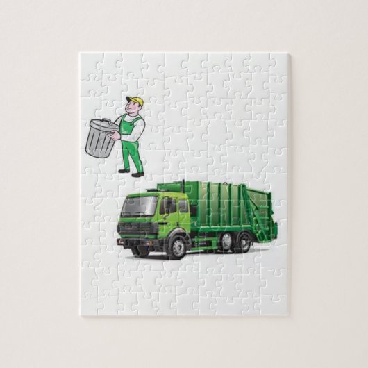 Jigsaw Puzzle camion à ordures (Vertical)