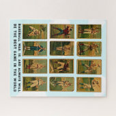 Jigsaw puzzle cartes de baseball vintage (Horizontal)