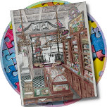 JIGSAW PUZZLE - Cigar Store, 1901 - P. Harnly<br><div class="desc">Ce puzzle de 16 x 20 pouces (520 pièces) présente une image d'art détaillée intitulée "Cigar Store, 1901". ► Plusieurs autres tailles de puzzle et nombre de pièces peuvent être disponibles. ► La couleur par défaut de l'arrière - plan gris clair qui apparaît sur les côtés du puzzle (comme indiqué)...</div>