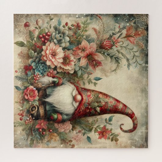 Jigsaw Puzzle classique Gnome de Noël (Horizontal)