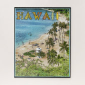 JIGSAW PUZZLE - Colorée Hawaii Travel Poster (Vertical)