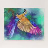 Jigsaw Puzzle couleur perroquet aquarelle (Horizontal)