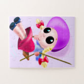 Jigsaw Puzzle de fille en mouvement (Horizontal)