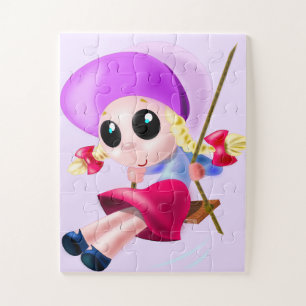 Jigsaw Puzzle de fille en mouvement