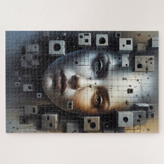 Jigsaw puzzle de fille Matrix d'art Abstrait (Horizontal)