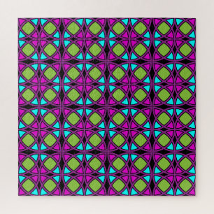 Jigsaw Puzzle - Design complexe - Thème néon