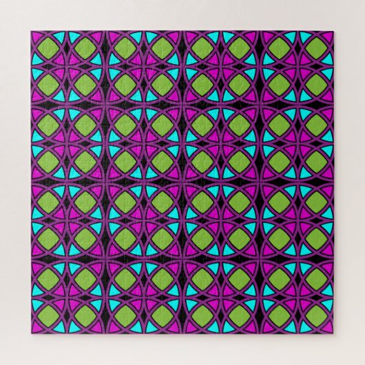 Jigsaw Puzzle - Design complexe - Thème néon (Vertical)